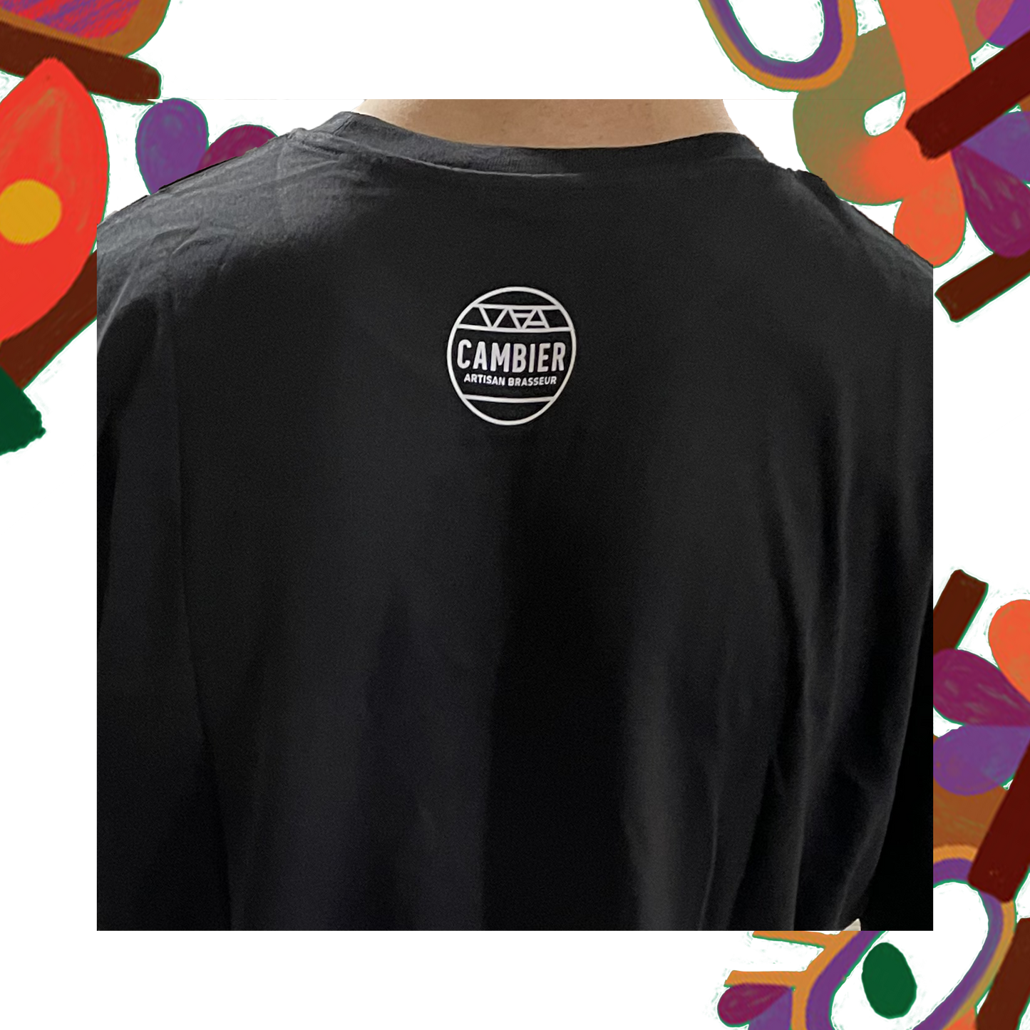 T-SHIRT NOIR CAMBIER