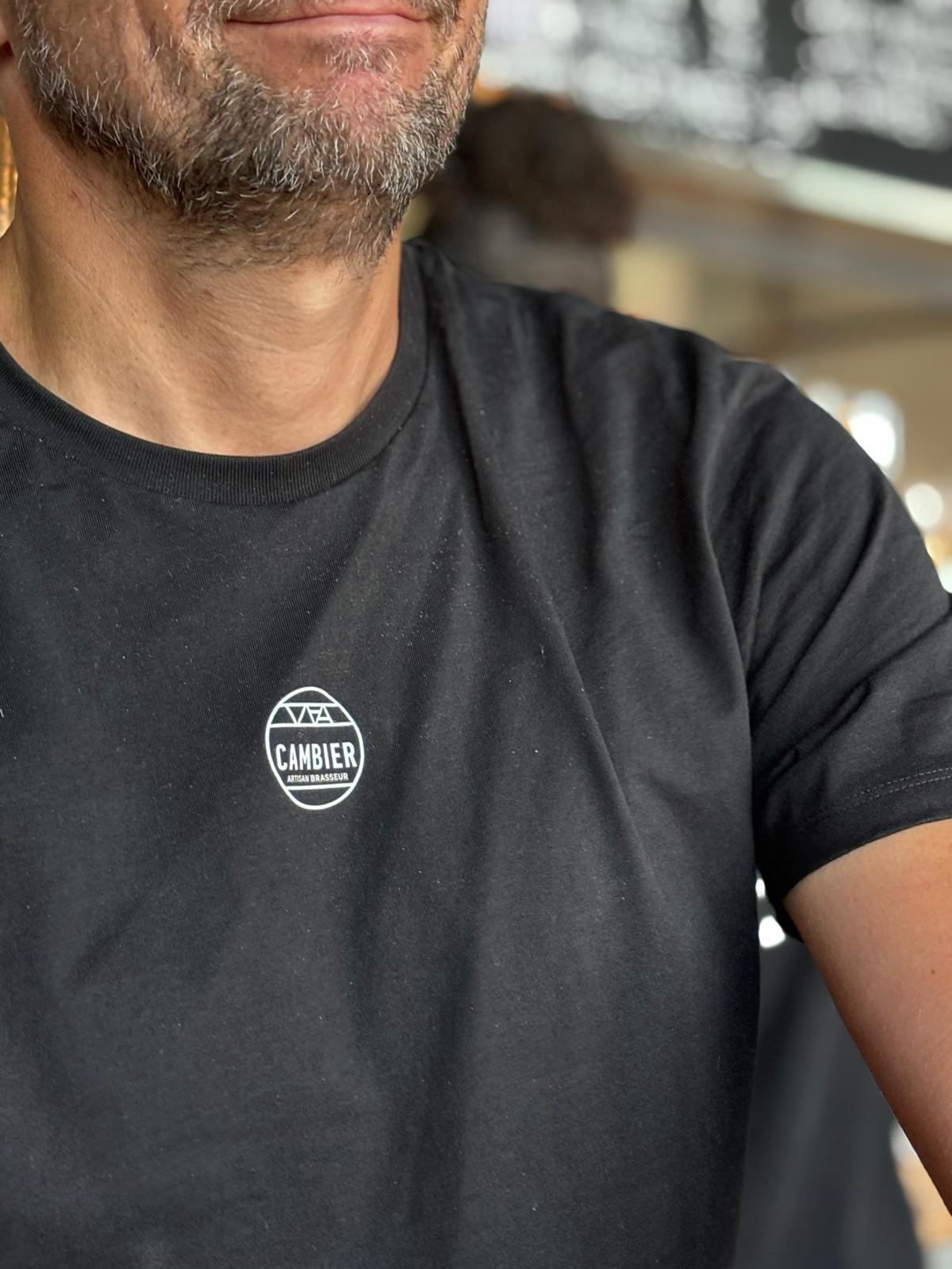 T-SHIRT NOIR CAMBIER